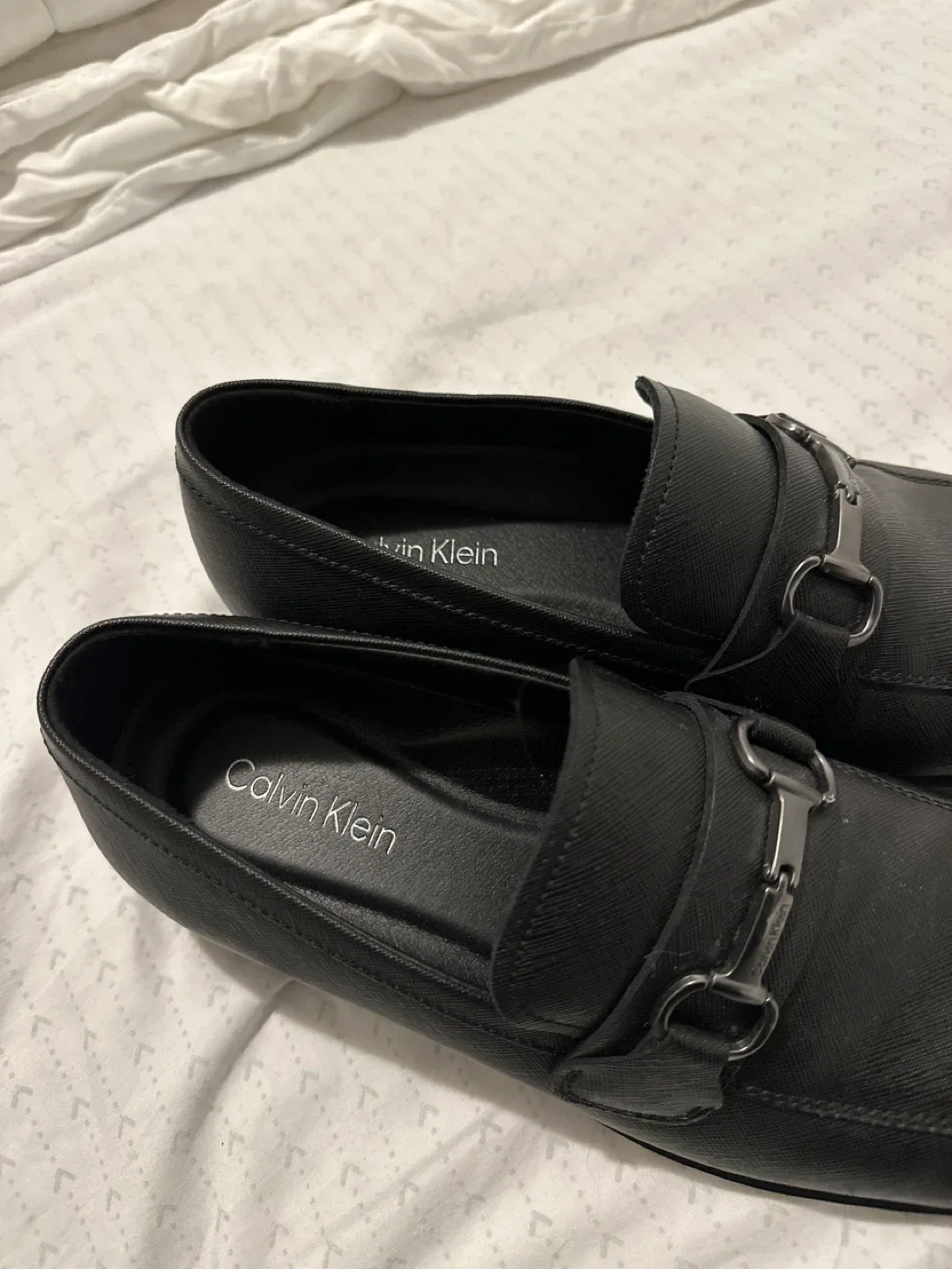 Calvin Klein Black Leather Loafers image indicator(3)