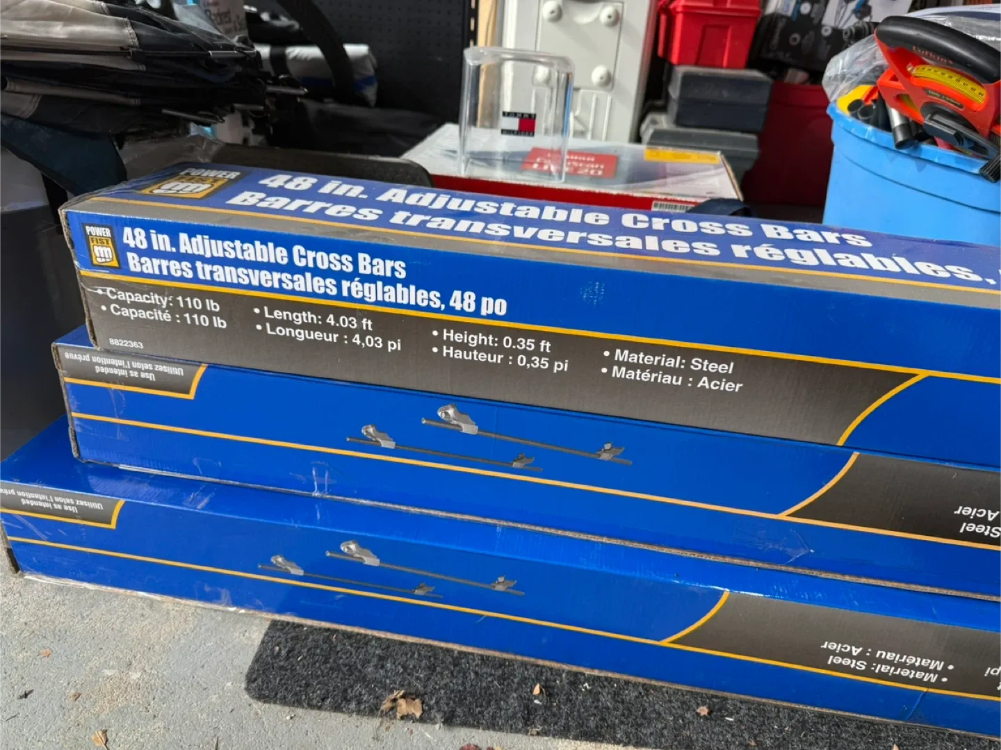 Power Fist 48 in. Adjustable Cross Bars - New in Box! image indicator(3)