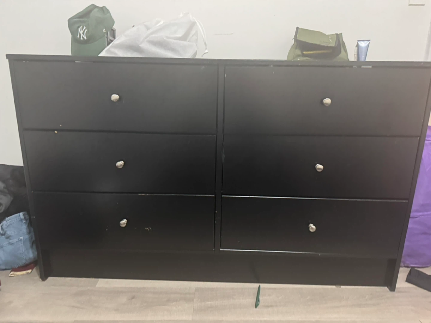Black 6-Drawer Dresser - photo 2