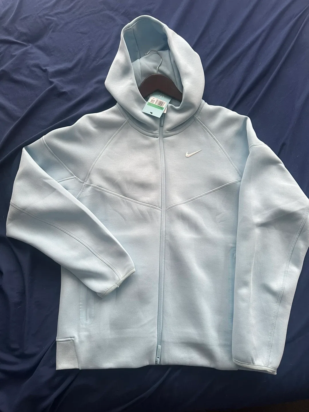 Nike Tech Fleece Hoodie - Light Blue