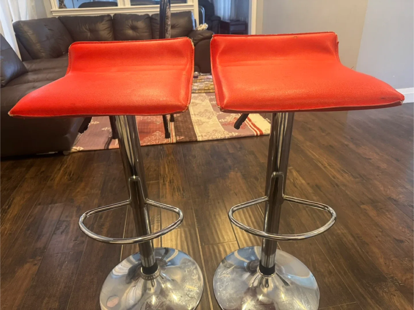 Red Bar Stools - Set of 2 image indicator(2)