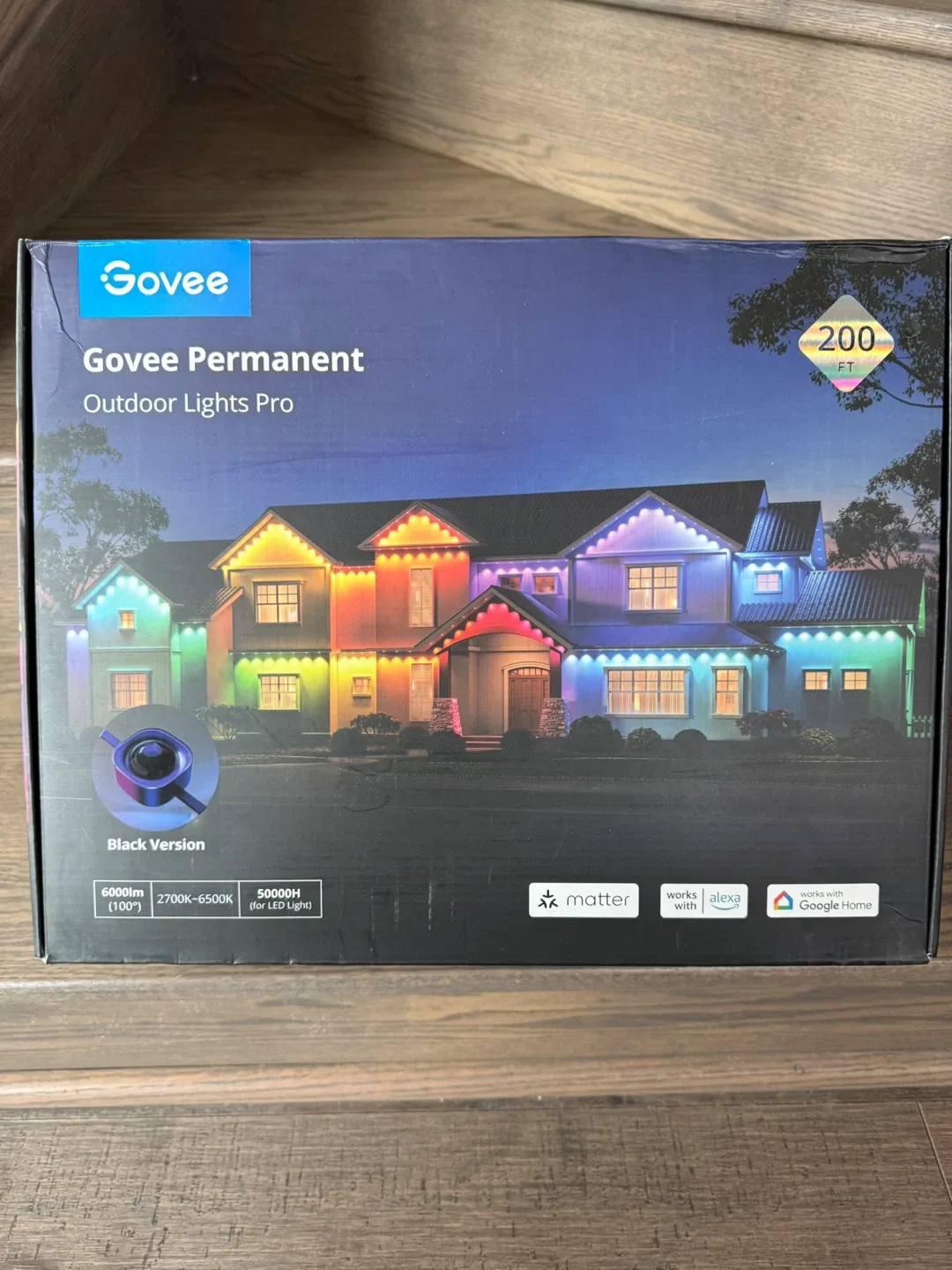 Govee Permanent Outdoor Lights Pro - Black Version -200ft