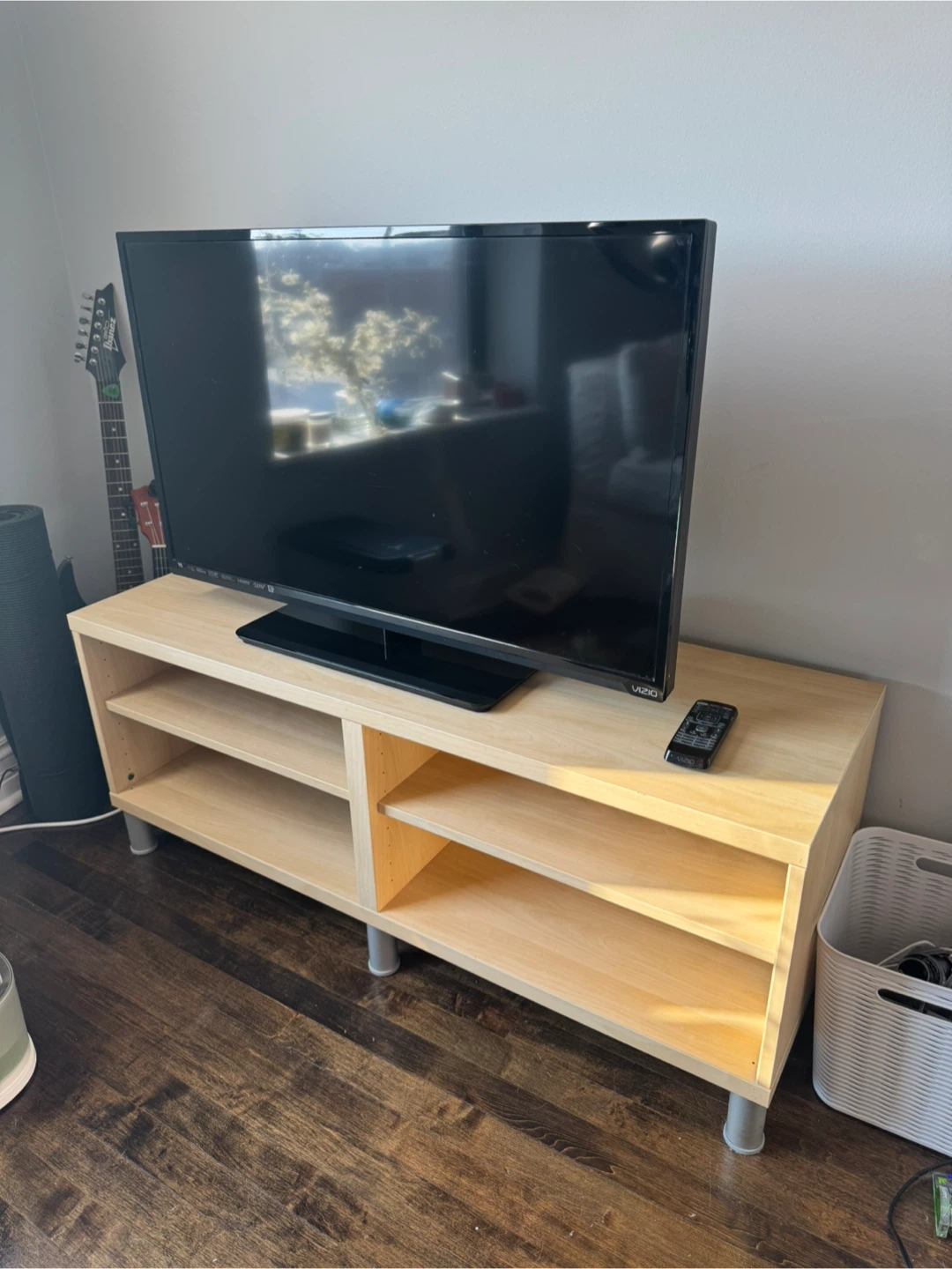 FREE FOR PICKUP - Vizio TV and Light Wood TV Stand - photo 3