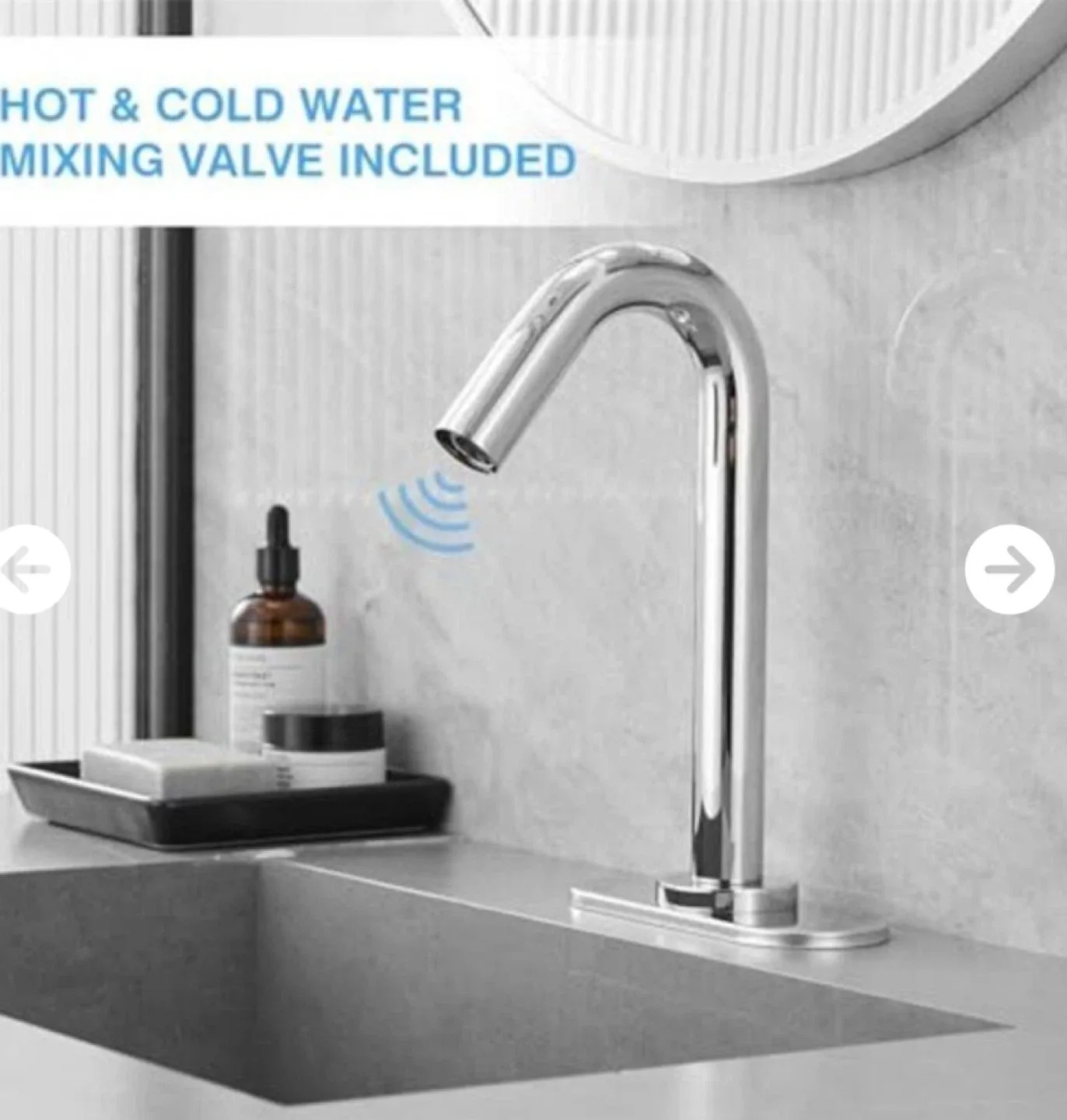 Touchless Bathroom Faucet - New in Box image indicator(4)