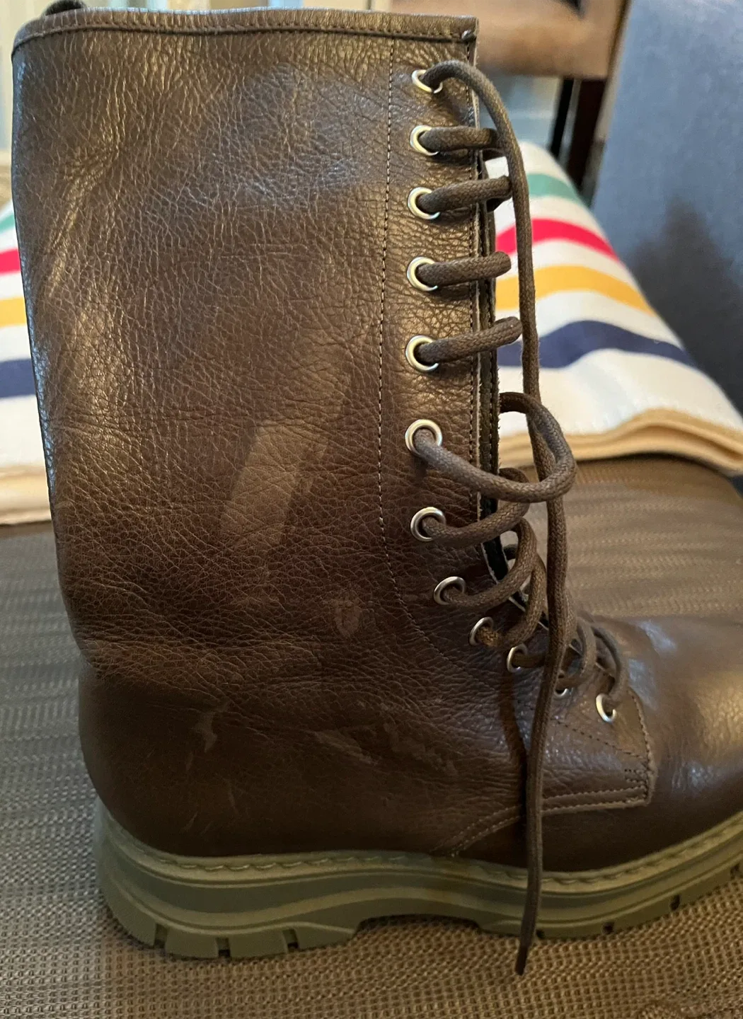 Leather Front Laced Up Boots image indicator(6)
