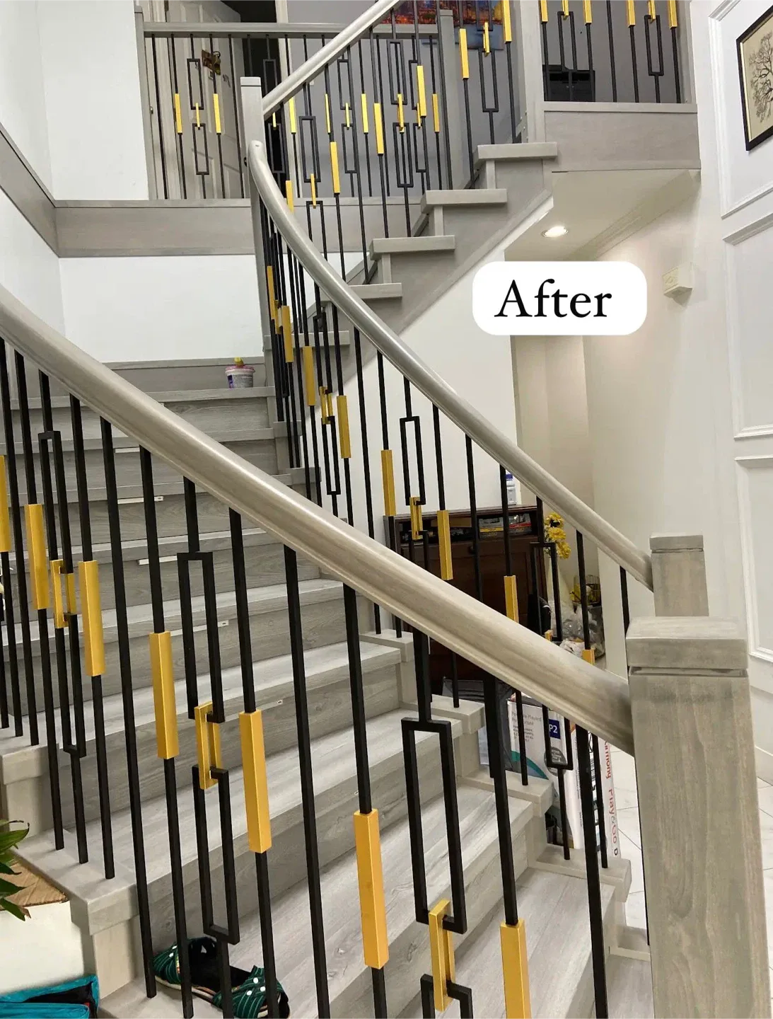 Flooring , railing installation image indicator(3)