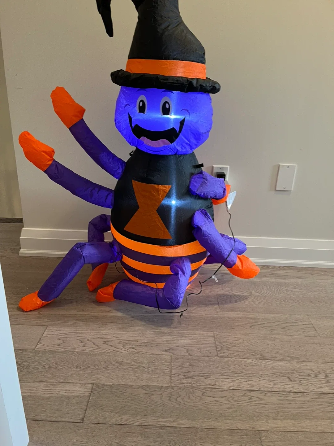 Inflatable Halloween Spider Decoration thumbnail