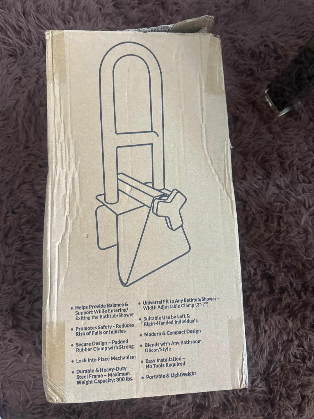 Adjustable Bathtub Grab Bar(New in box)