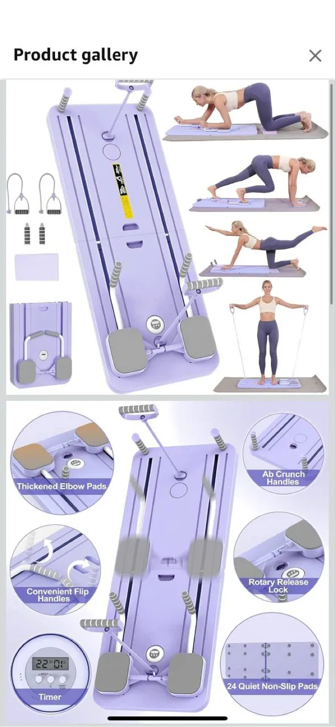 Upgraded Pilates Reformer Machine 💜 image indicator(3)