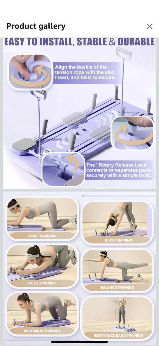 Upgraded Pilates Reformer Machine 💜 image indicator(2)
