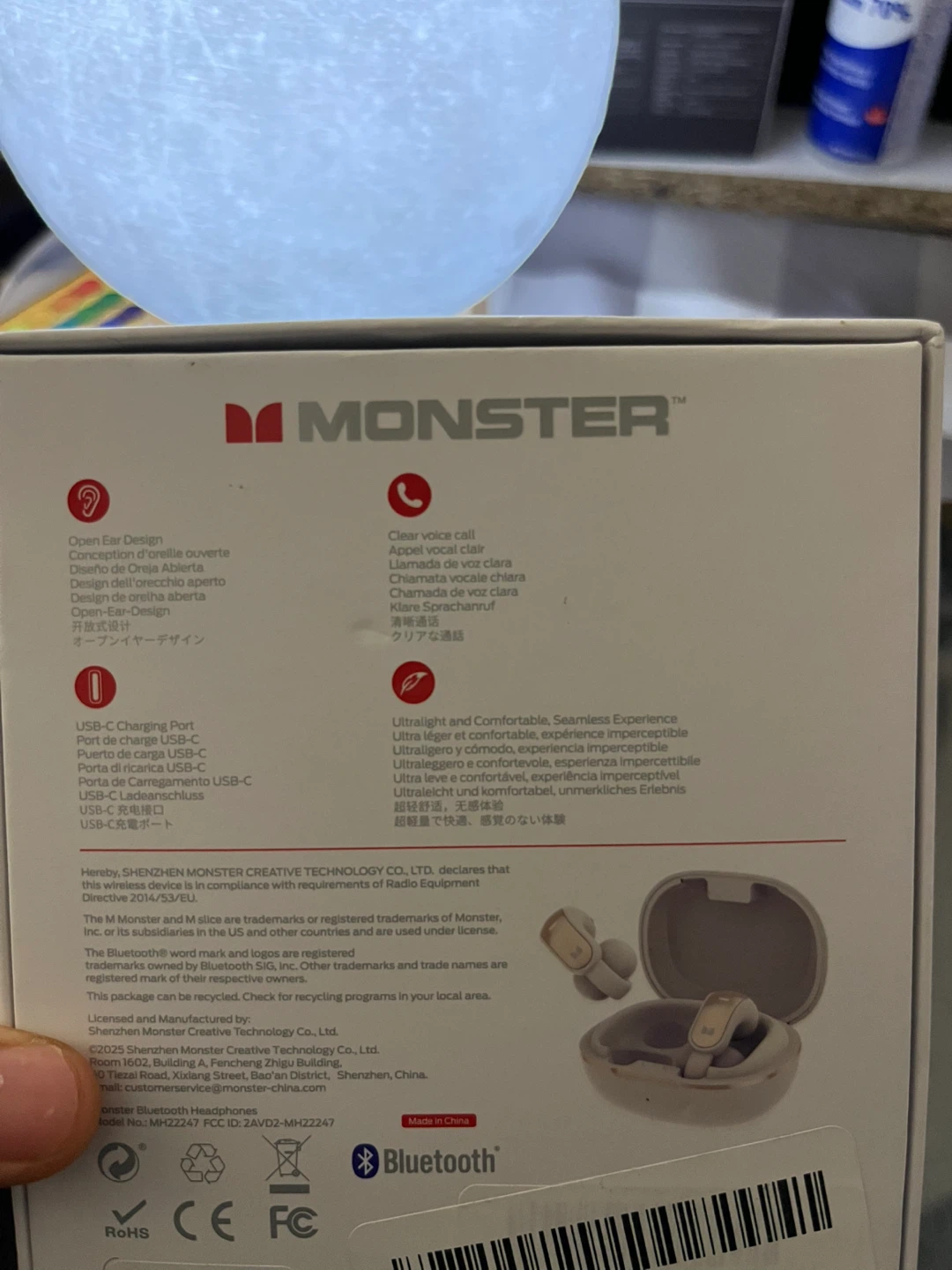 Monster Open Ear AC228 Bluetooth Headphones - New - photo 2