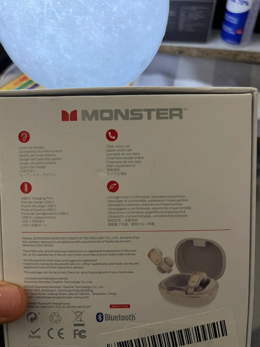 Monster Open Ear AC228 Bluetooth Headphones - New image indicator(2)