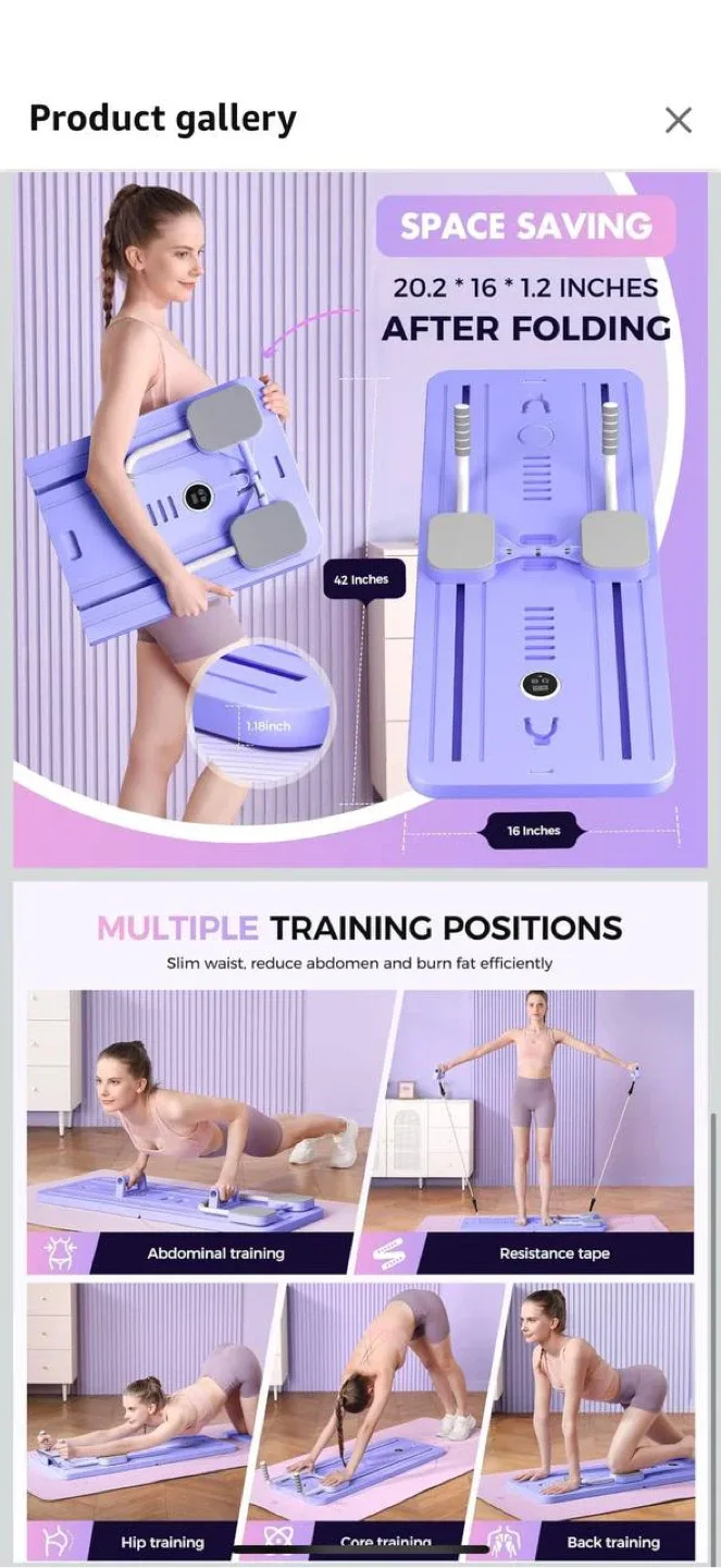 KTATA Portable Pilates Reformer Machine 💜 image indicator(4)