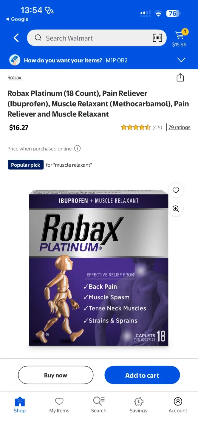 Robax Platinum Pain Reliever
