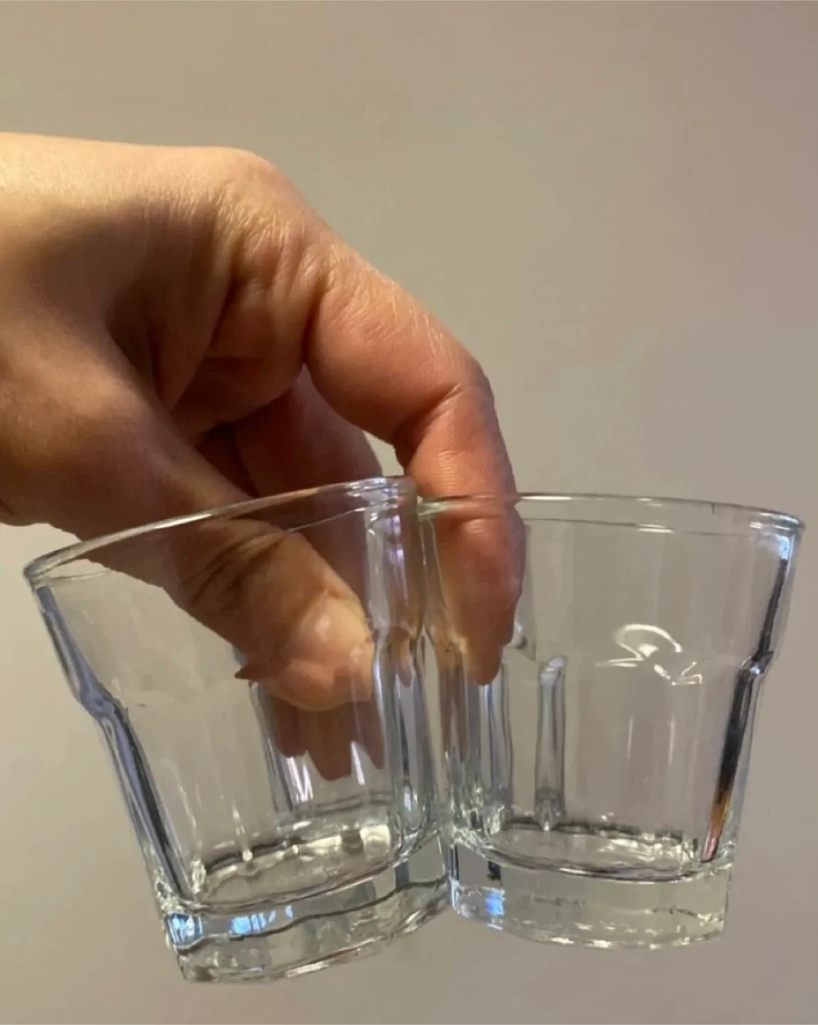 Clear Glass Double Shot Glasses thumbnail