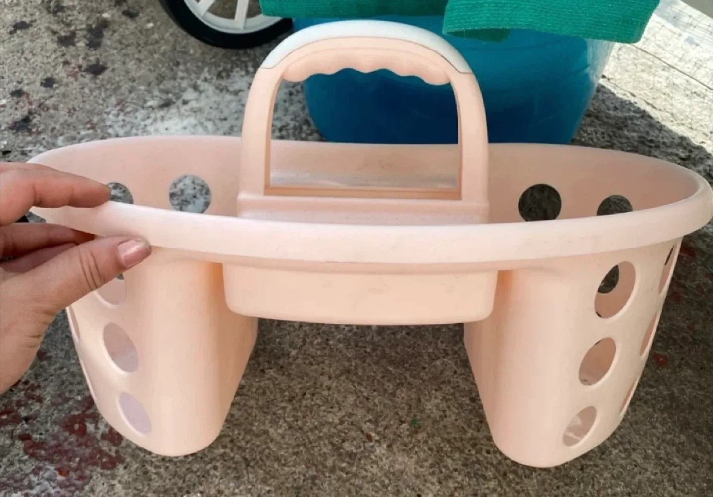 Pink Plastic Caddy Organizer thumbnail