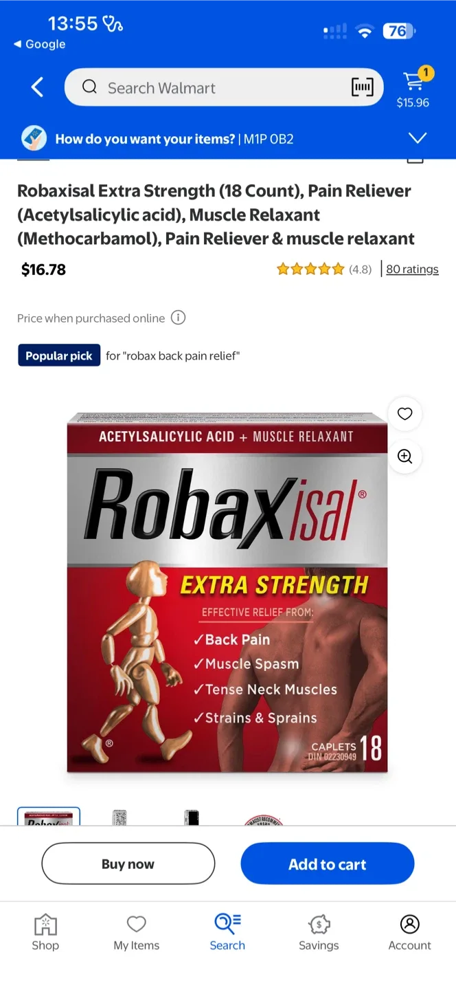 Robaxisal Extra Strength Pain Reliever