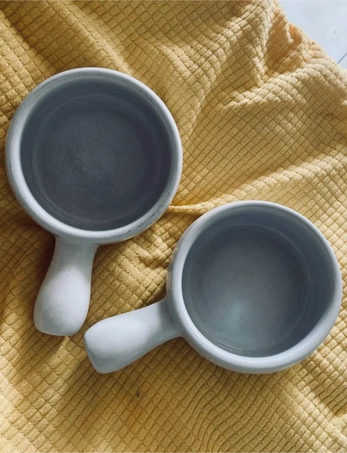 Two Gray Ceramic Sauce Bowls thumbnail