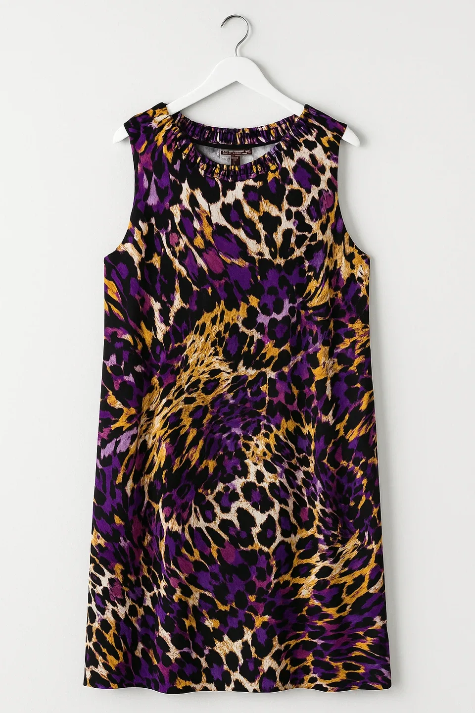 Dana Buchman Sleeveless Leopard Print Dress Size XL thumbnail
