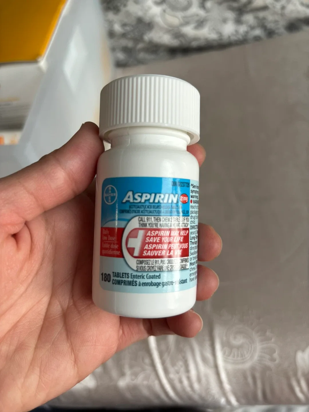 Bayer Aspirin 81mg - 180 Tablets