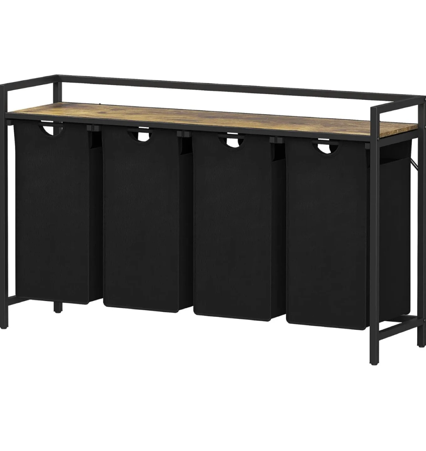 4-Section Laundry Sorter with Pull-Out Bags image indicator(2)