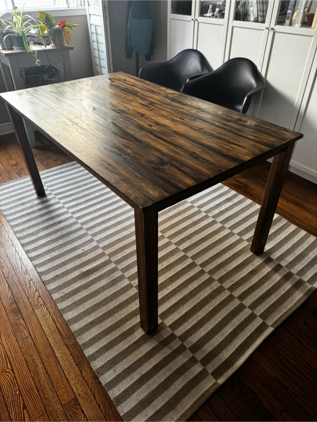 Wood Dining Table - Dark Brown image indicator(5)