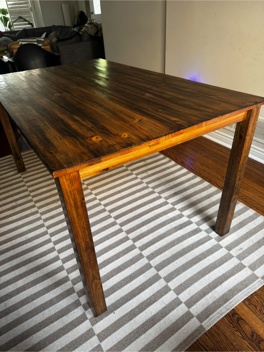 Wood Dining Table - Dark Brown image indicator(4)