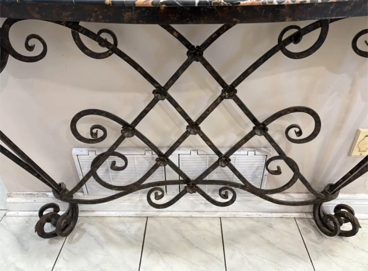 🥕Marble Top Console Table, 65 inches - photo 3