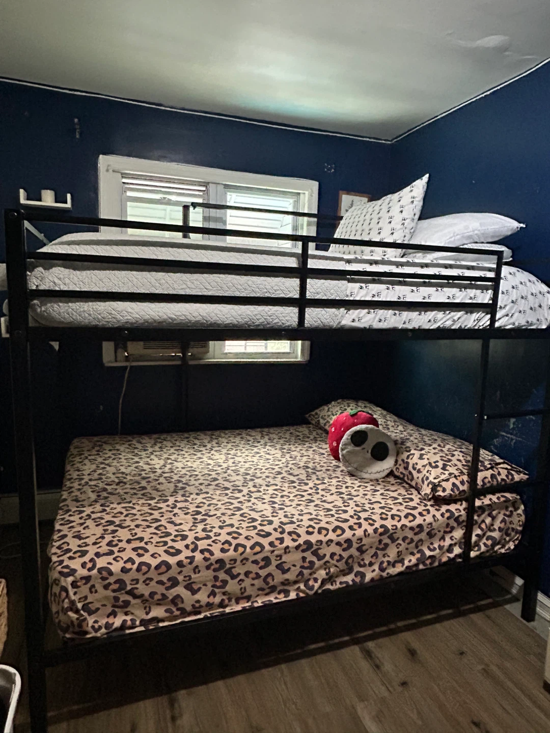 Black Metal Full Size Bunk Bed Frame