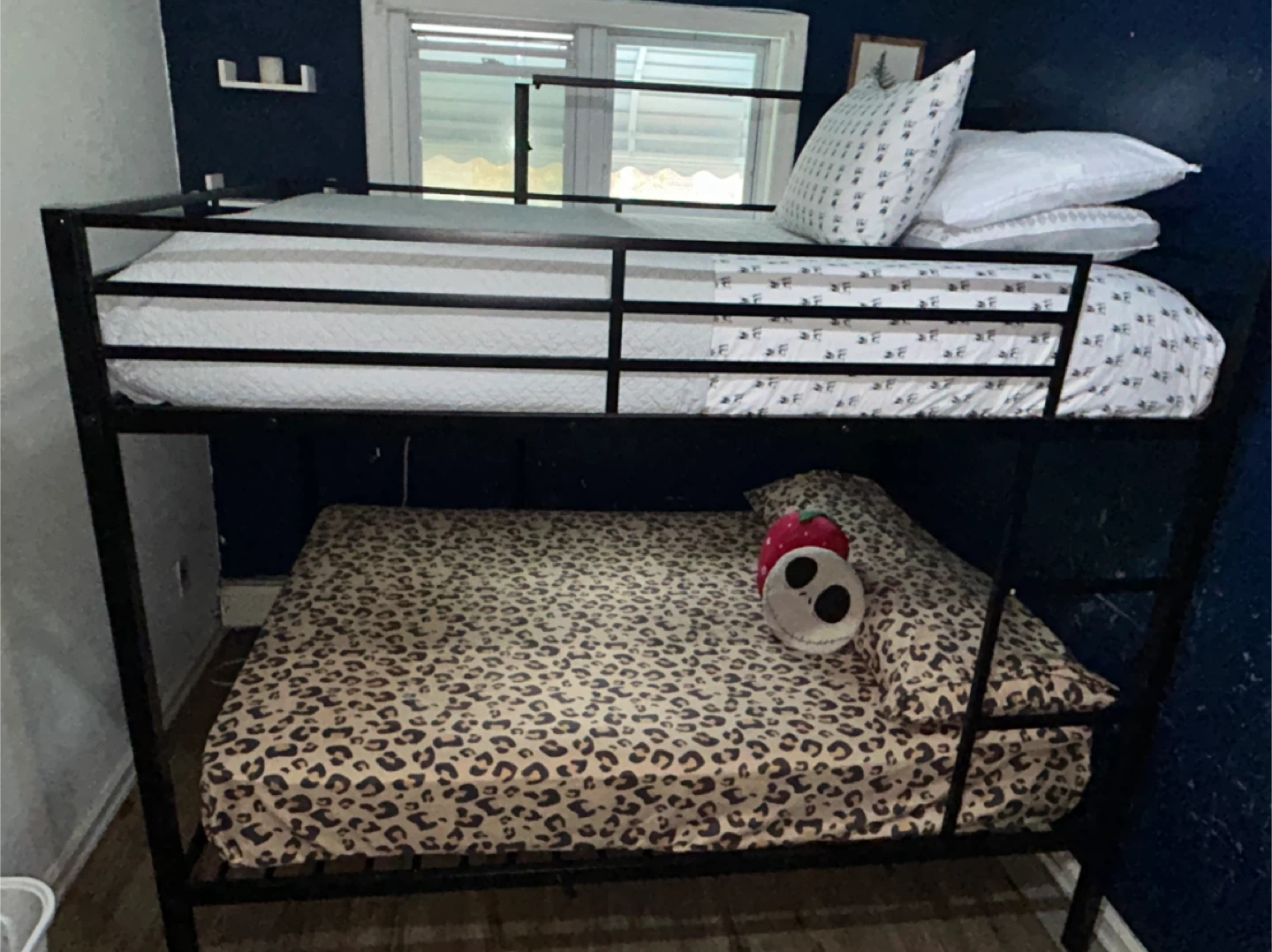 Black Metal Full Size Bunk Bed Frame - photo 5