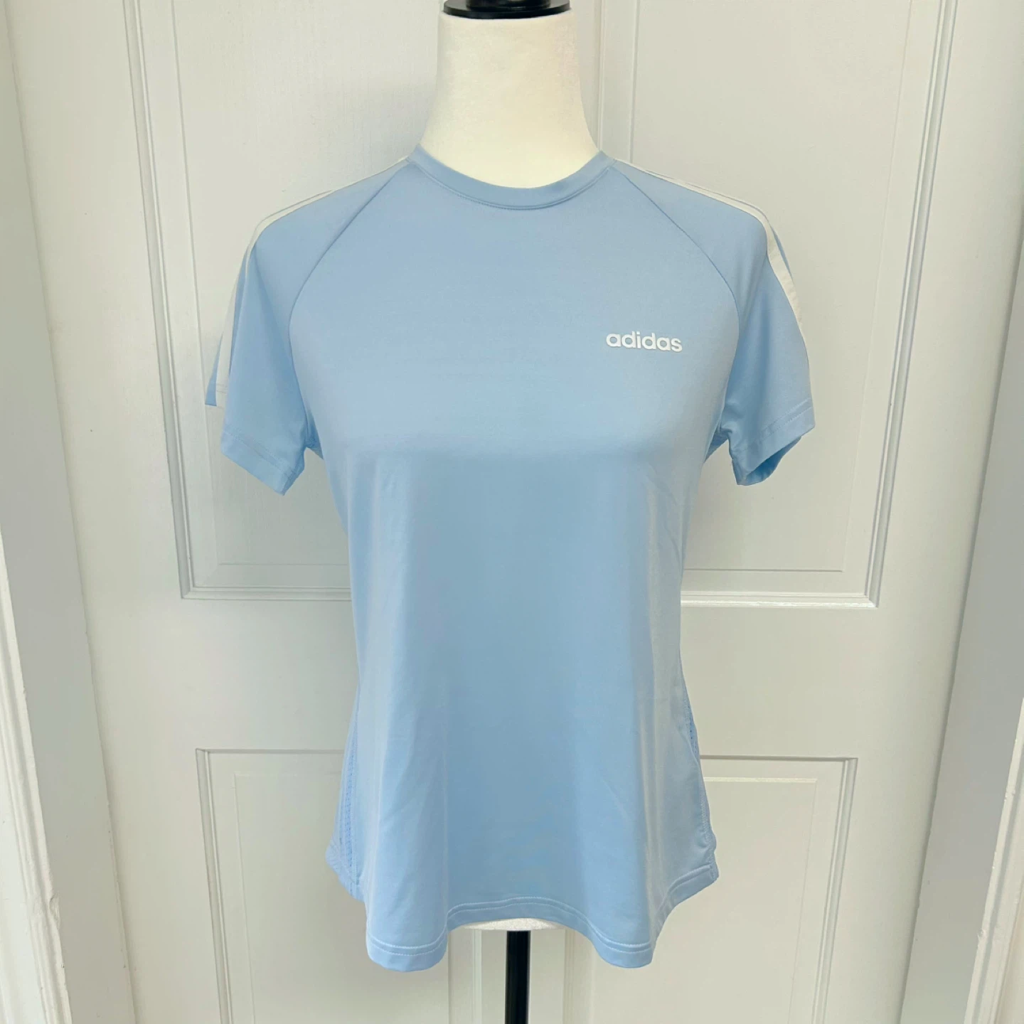 Adidas Light Blue Training T-Shirt Size S - photo 2