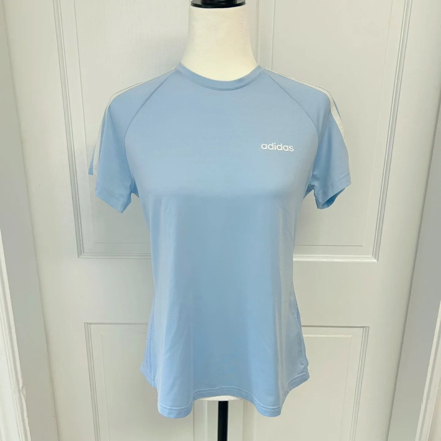Adidas Light Blue Training T-Shirt Size S