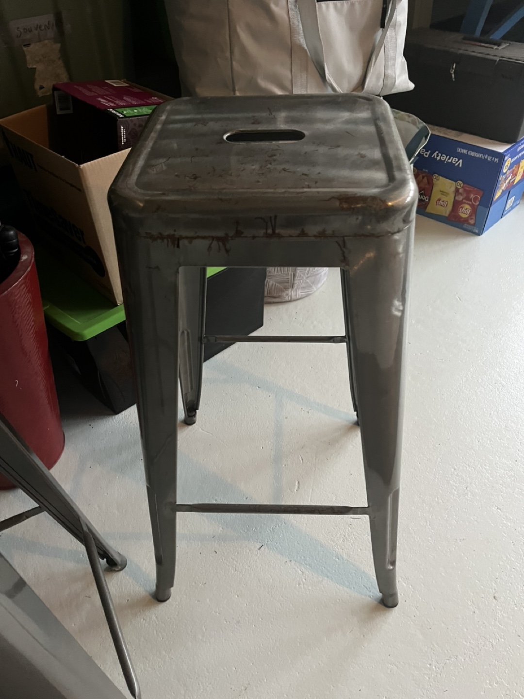 Metal Bar Stool - Industrial Style