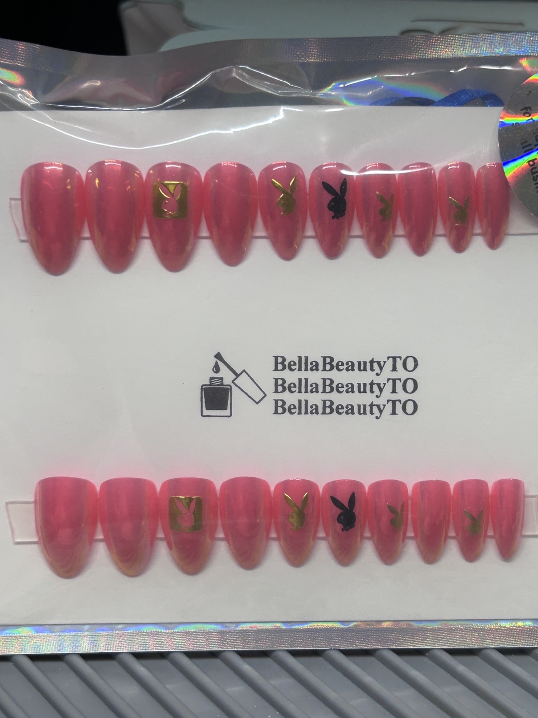 Press On Nails -LV & Play boy inspired - photo 2