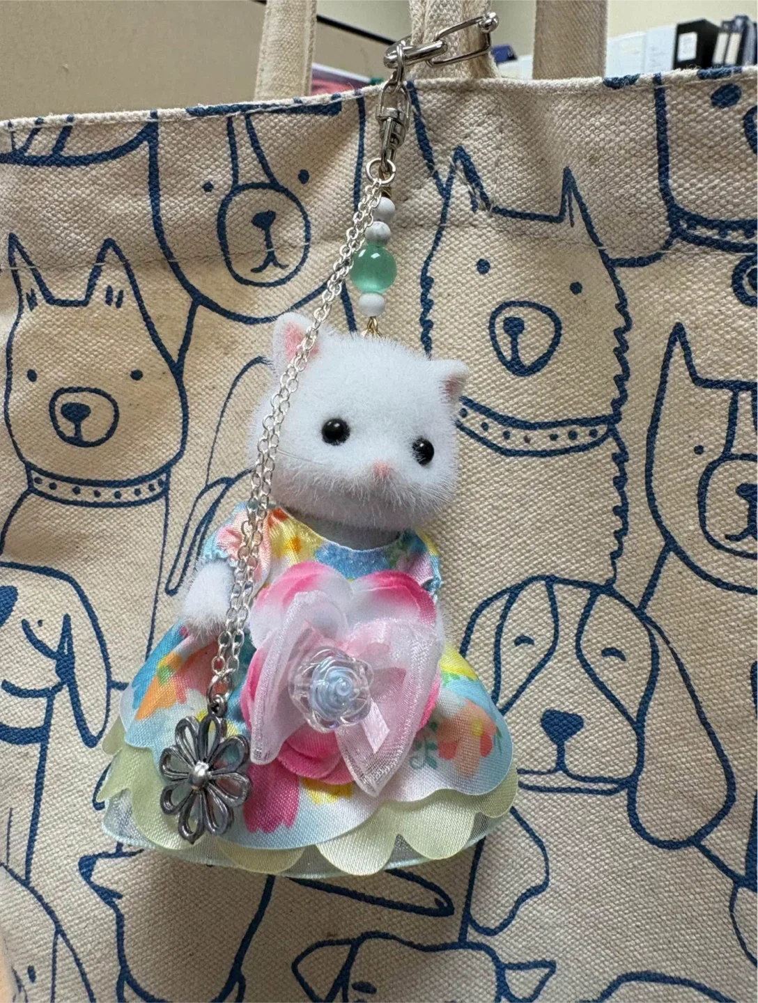 CALICO CRITTERS Custom Keychain Bag Charm 😻 Persian Cat Girl! image indicator(3)