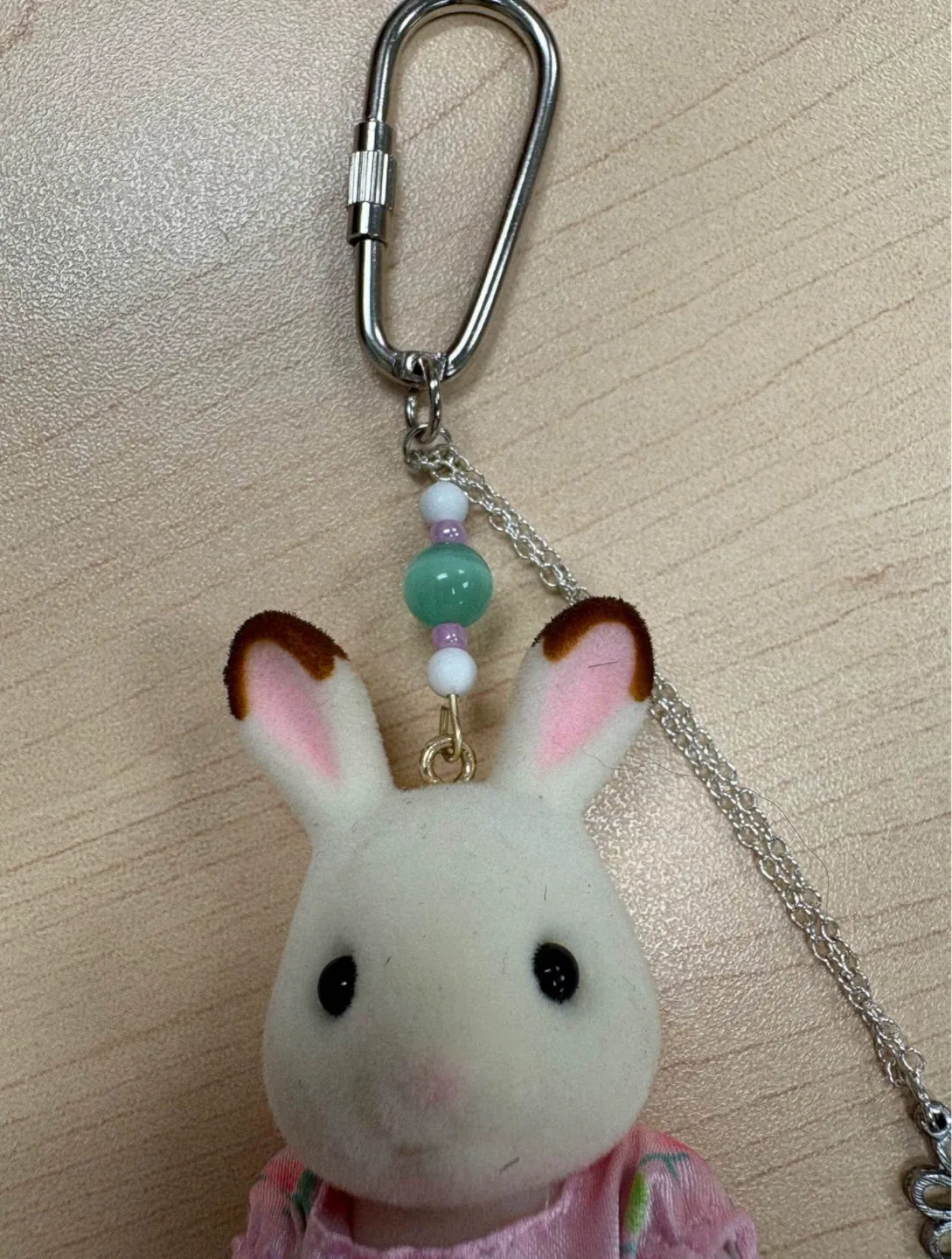 CALICO CRITTERS Custom Keychain Bag Charm Chocolate Rabbit image indicator(4)