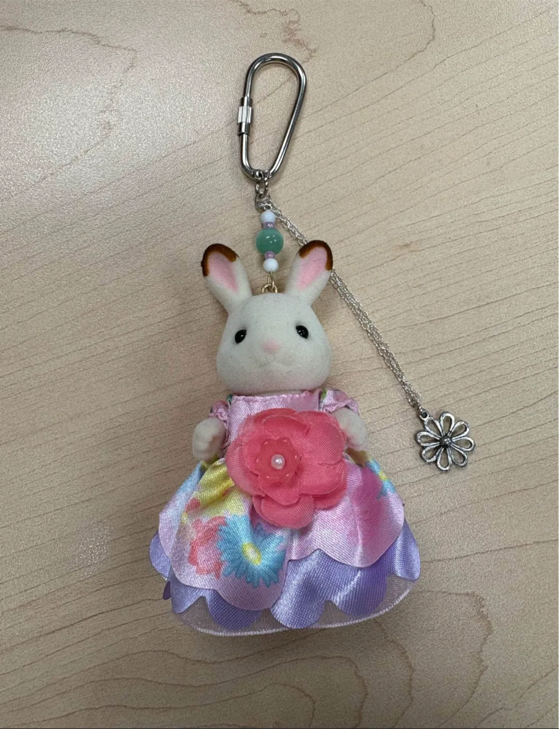 CALICO CRITTERS Custom Keychain Bag Charm Chocolate Rabbit image indicator(3)