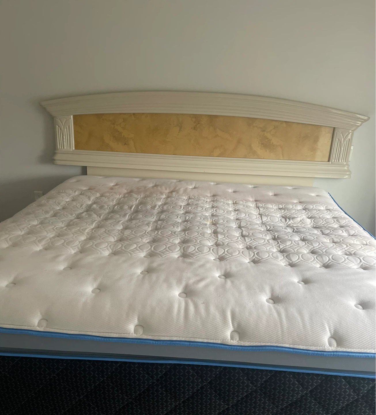 Bed with mattress