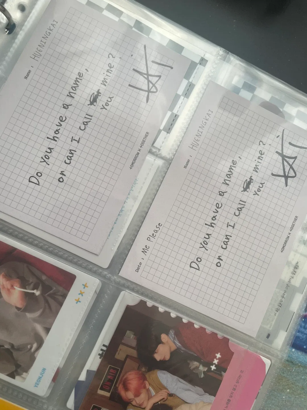 TXT Hueningkai Signed Postcard (The star chapter sanctuary) image indicator(3)