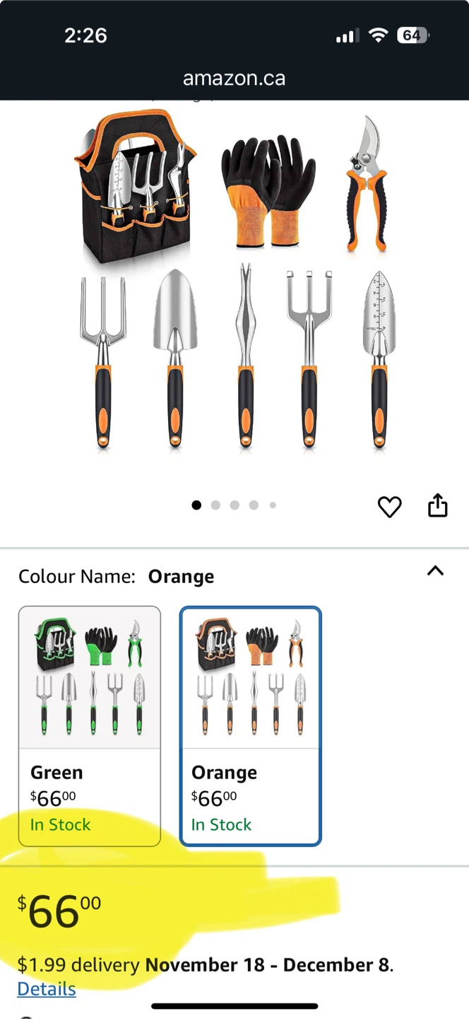 Garden Tools Set with Tote Bag - photo 3
