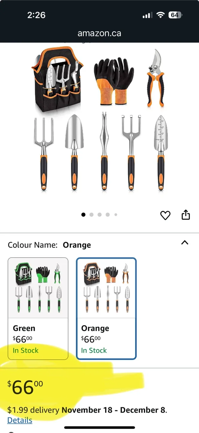 Garden Tools Set with Tote Bag image indicator(3)