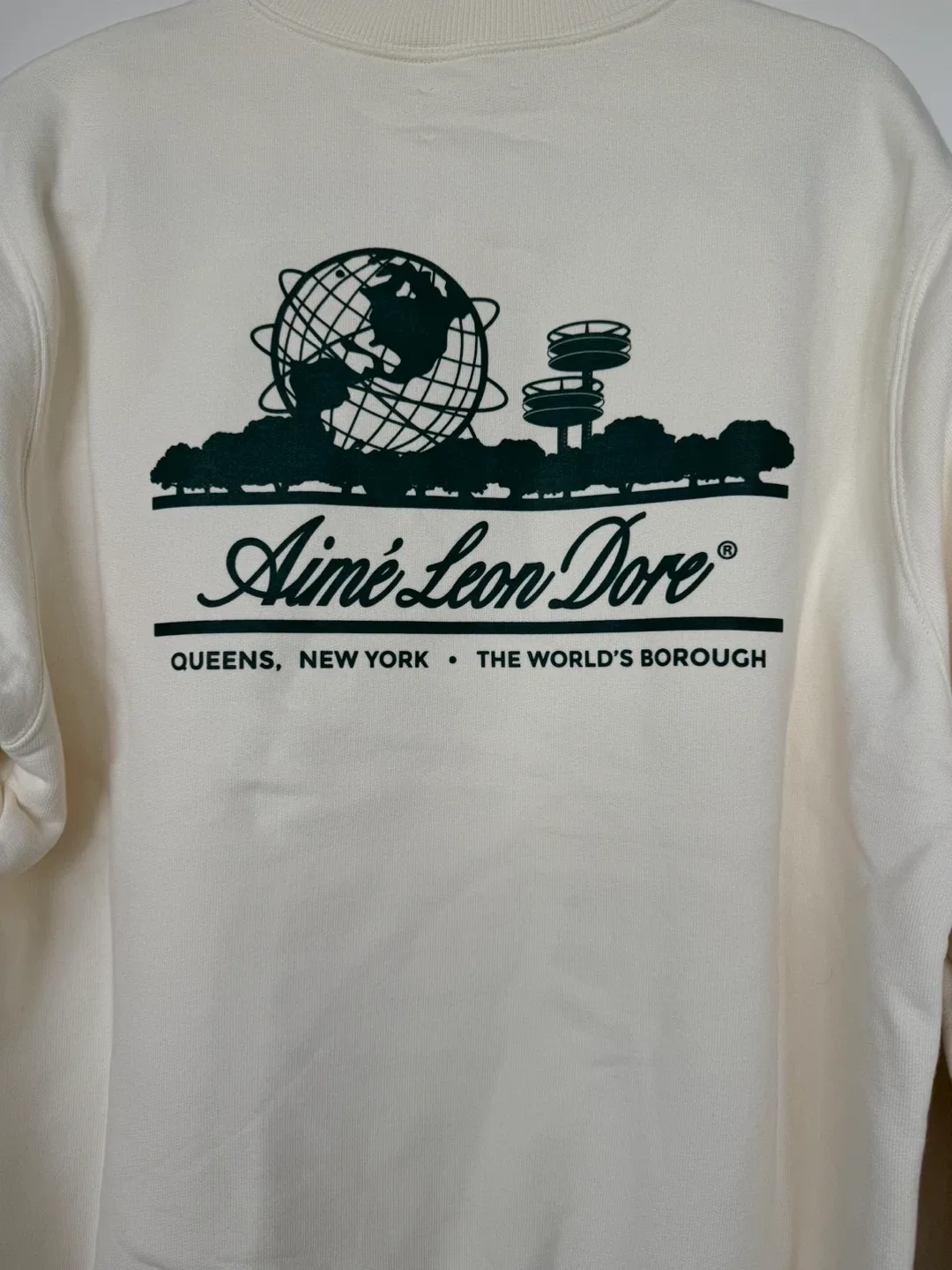 Aime Leon Dore Unisphere Crewneck Sweatshirt - Cream, L image indicator(2)