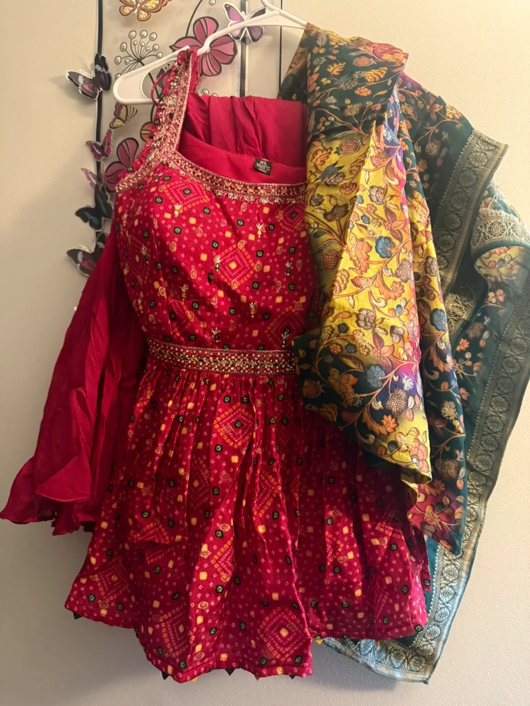 Red Indian Dress - XL Size