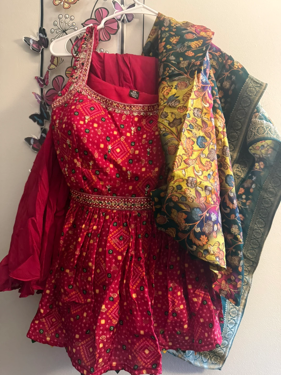 Red Indian Dress - XL Size - photo 3