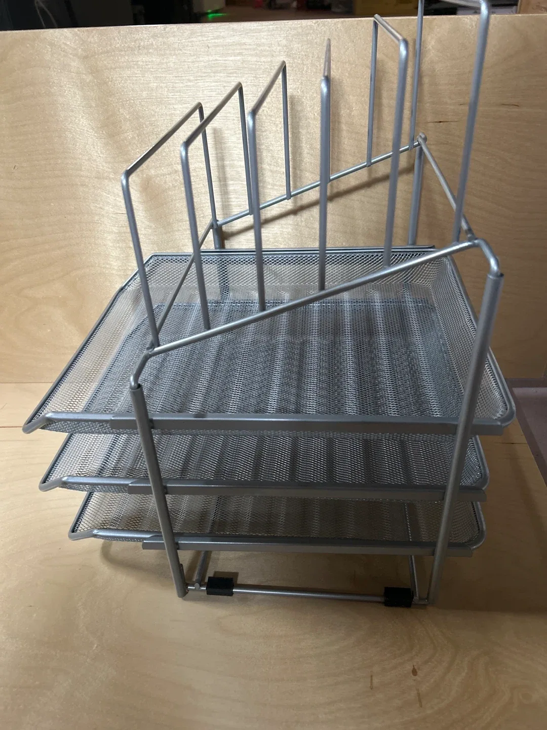 Silver Mesh 3-Tier Desk Organizer image indicator(2)