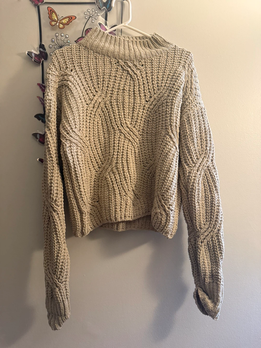 Beige Knit Sweater - photo 3