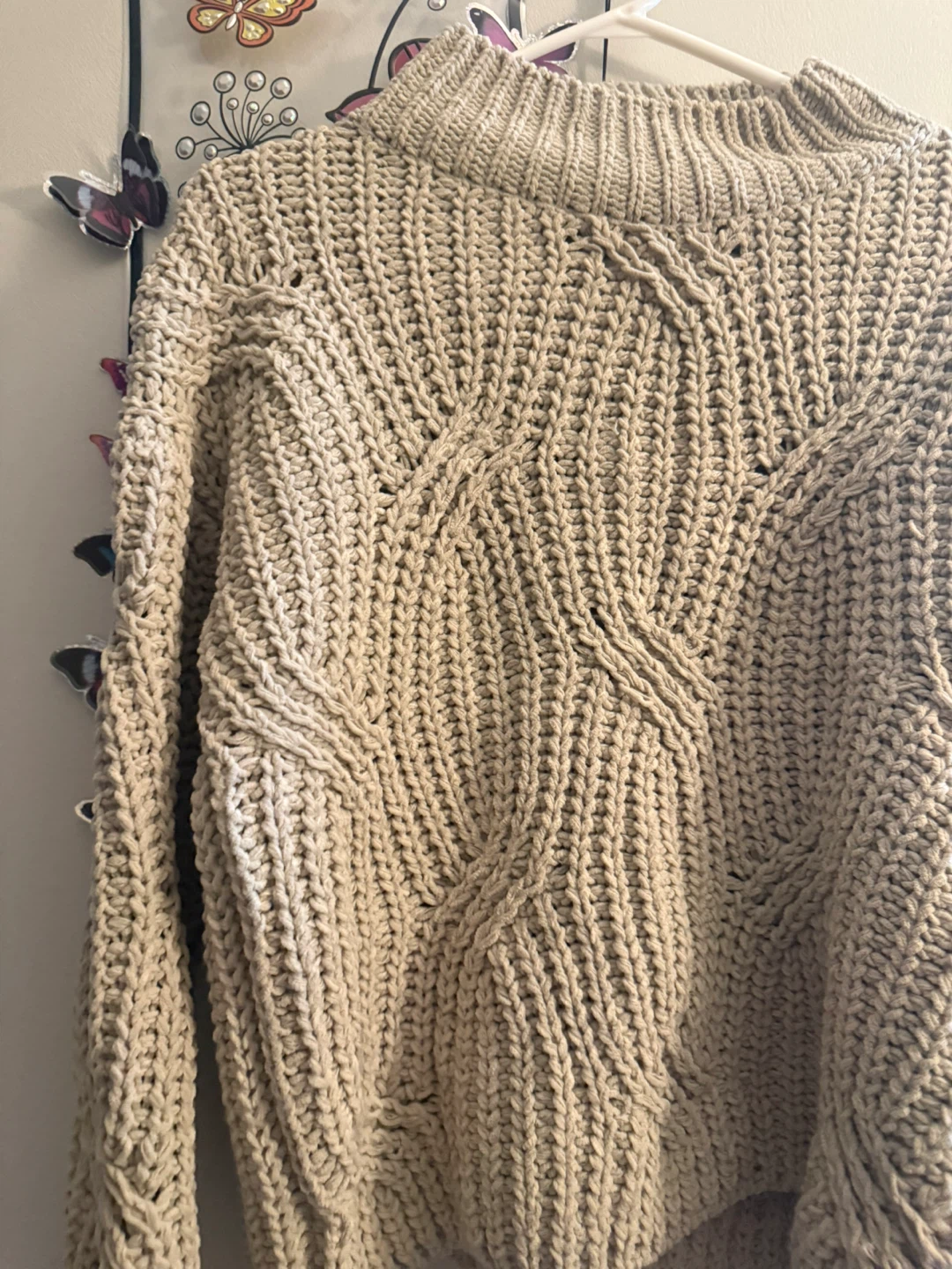 Beige Knit Sweater - photo 2