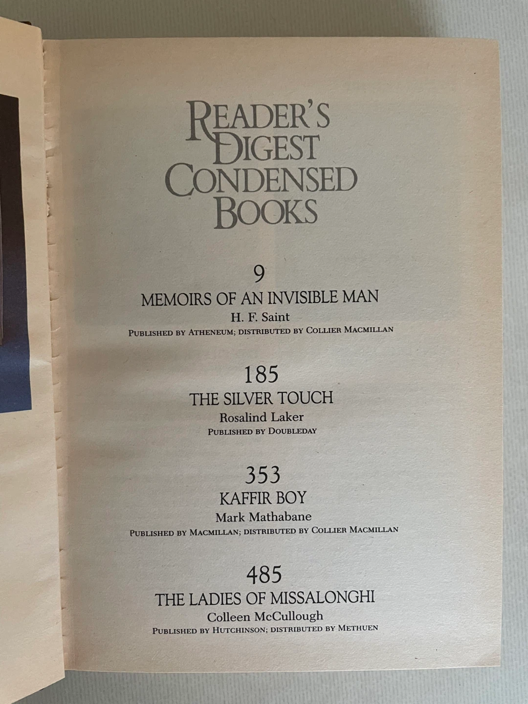 Readers Digest Book - photo 3
