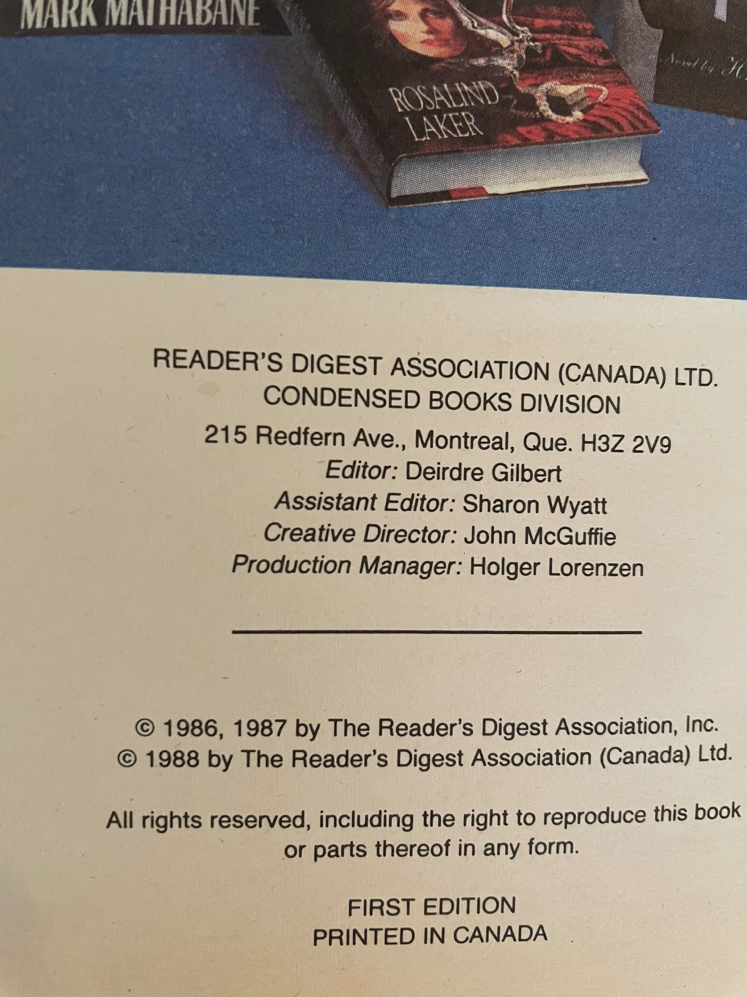 Readers Digest Book - photo 4