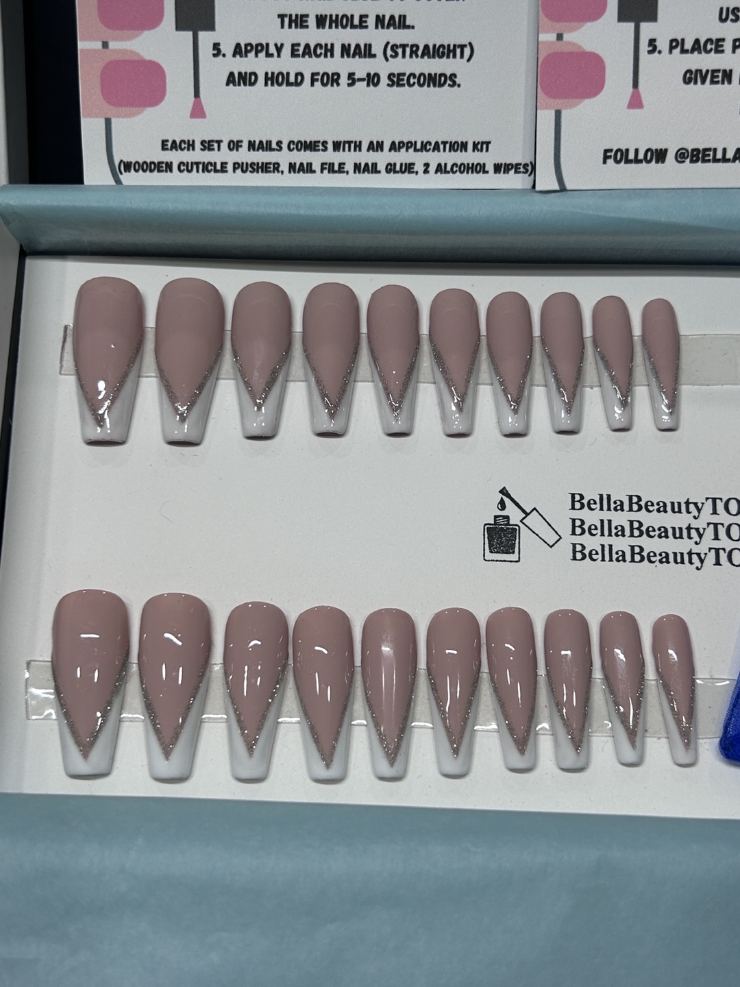 Press-On Nails Kit - French design - photo 2
